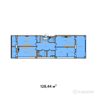 ЖК B-Group Plaza — 3-ком 128,4 м² (от 41 100 800 тг)