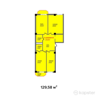 ЖК White House Residence — 3-ком 129,6 м² (от 49 240 500 тг)