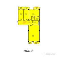 ЖК White House Residence — 4-ком 166,3 м² (от 63 182 700 тг)