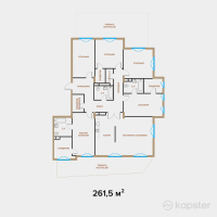ЖК Exclusive Юбилейный — 5-ком 261,5 м² (от 470 700 000 тг)
