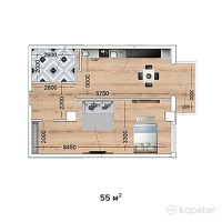 ЖК Магнат — 1-ком 55 м² (от 15 950 000 тг)