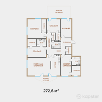ЖК Exclusive Юбилейный — 5-ком 272,6 м² (от 490 680 000 тг)
