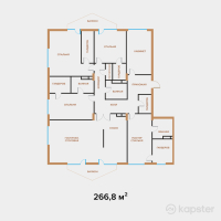 ЖК Exclusive Юбилейный — 5-ком 266,8 м² (от 480 240 000 тг)