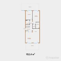 ЖК Exclusive Юбилейный — 3-ком 152,4 м² (от 274 320 000 тг)