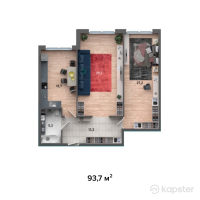 ЖК Taras — 2-ком 93,7 м² (от 38 417 000 тг)