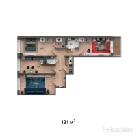 ЖК Taras — 3-ком 121 м² (от 49 610 000 тг)