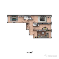 ЖК Taras — 3-ком 141 м² (от 57 810 000 тг)