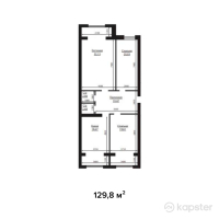 ЖК Baq Sarai — 3-ком 129,8 м² (от 31 152 000 тг)