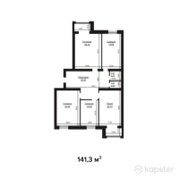 ЖК Baq Sarai — 4-ком 141,3 м² (от 33 912 000 тг)
