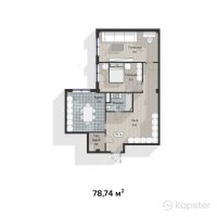ЖК Family Home — 2-ком 78,7 м² (от 16 535 400 тг)