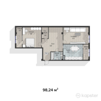 ЖК Family Home — 2-ком 98,2 м² (от 20 630 400 тг)