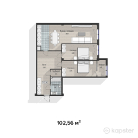 ЖК Family Home — 3-ком 102,6 м² (от 21 537 600 тг)