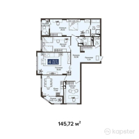 ЖК JM Towers — 4-ком 145,7 м² (от 83 060 400 тг)