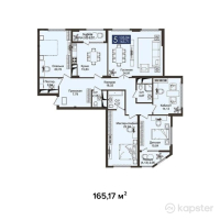 ЖК JM Towers — 5-ком 165,2 м² (от 94 146 900 тг)