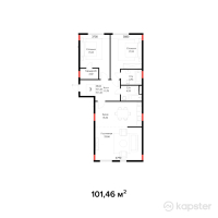ЖК Brooklyn — 3-ком 101,5 м² (от 53 266 500 тг)