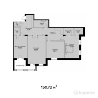 ЖК Французский квартал — 3-ком 150,7 м² (от 67 824 000 тг)