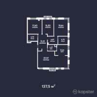 ЖК Keremet — 4-ком 137,5 м² (от 82 500 000 тг)
