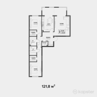 ЖК Hayat Park — 3-ком 121,8 м² (null)