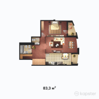 ЖК Арайлы — 2-ком 83,3 м² (от 21 658 000 тг)