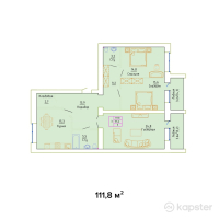 ЖК Sunqar — 3-ком 111,8 м² (от 26 273 000 тг)