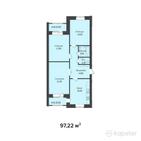 ЖК Zere — 3-ком 97,2 м² (от 25 277 200 тг)