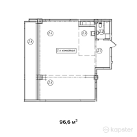 ЖК Эксклюзив — 2-ком 96,6 м² (от 48 300 000 тг)