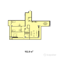 ЖК Эксклюзив — 4-ком 152,9 м² (от 76 450 000 тг)