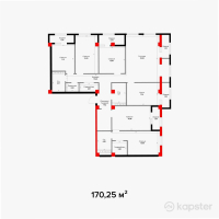 ЖК Renesans — 5-ком 170,3 м² (от 68 100 000 тг)