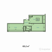 ЖК Viva Park — 2-ком 65,2 м² (от 26 406 000 тг)