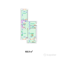 ЖК Австрийский — 2-ком 68,9 м² (от 24 804 000 тг)