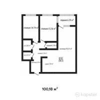 ЖК Панорама парк — 2-ком 100,2 м² (от 36 064 800 тг)