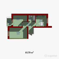 ЖК Family House — 2-ком 61,8 м² (от 13 593 800 тг)
