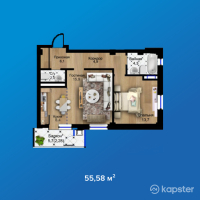 ЖК Royal House — 2-ком 55,6 м² (от 15 562 400 тг)