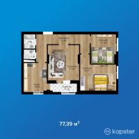 ЖК Royal House — 3-ком 77,4 м² (от 17 158 400 тг)