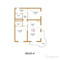 ЖК Apple Residence — 3-ком 129,3 м² (от 102 107 500 тг)