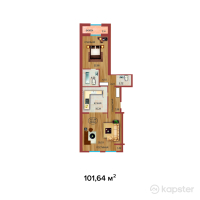 ЖК Солнечная Долина — 2-ком 101,6 м² (null)