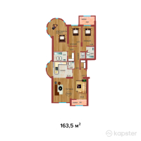 ЖК Солнечная Долина — 4-ком 163,5 м² (null)