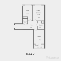 ЖК Alma City — 2-ком 71 м² (null)