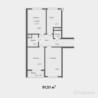 ЖК Alma City — 3-ком 91,5 м² (null)