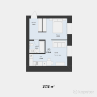 ЖК Dezi Park — 1-ком 37,8 м² (от 13 230 000 тг)