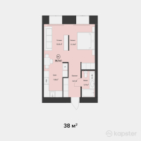 ЖК Dezi Park — 1-ком 38 м² (от 13 300 000 тг)