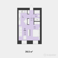 ЖК Dezi Park — 2-ком 39,5 м² (от 13 825 000 тг)