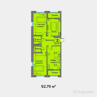 ЖК Aruna City — 3-ком 92,8 м² (от 38 971 800 тг)