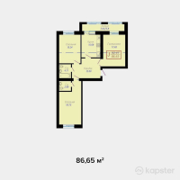 ЖК Yasin — 3-ком 86,7 м² (от 27 728 000 тг)