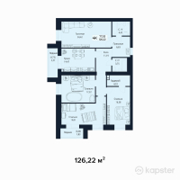 ЖК Istanbul — 4-ком 126,2 м² (от 94 665 000 тг)