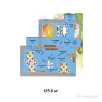 ЖК Даулеткерей — 4-ком 125,6 м² (от 43 960 100 тг)